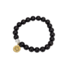 Balance - Garnet Bracelet Brass Intention Bracelets with Turtle Emblem Charm