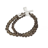 Sagittarius zodiac bracelet set with Smoky Quartz semi-precious stone stretch bracelets in 6 mm and 8 mm beads