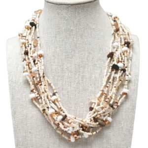 Mayan Beaded Woven Necklace