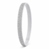 Silver glitter stretch headband made with felt and velvet