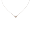 Semi Precious - Sterling Silver Chain Necklace with 8x6 Oval 18in