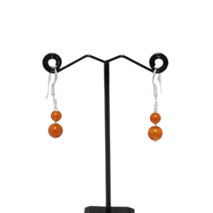 Sterling Silver Dangle Earrings Semi Precious Stone