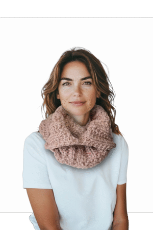 Knitted Acrylic Cowls