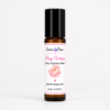 Serene Flame Peony Whisper peony fragrance roll-on perfume oil in 10 ml amber glass bottle