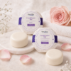 Handmade conditioner bar mockup with wrapped Rose and Gold Rose bars and plain conditioner bars